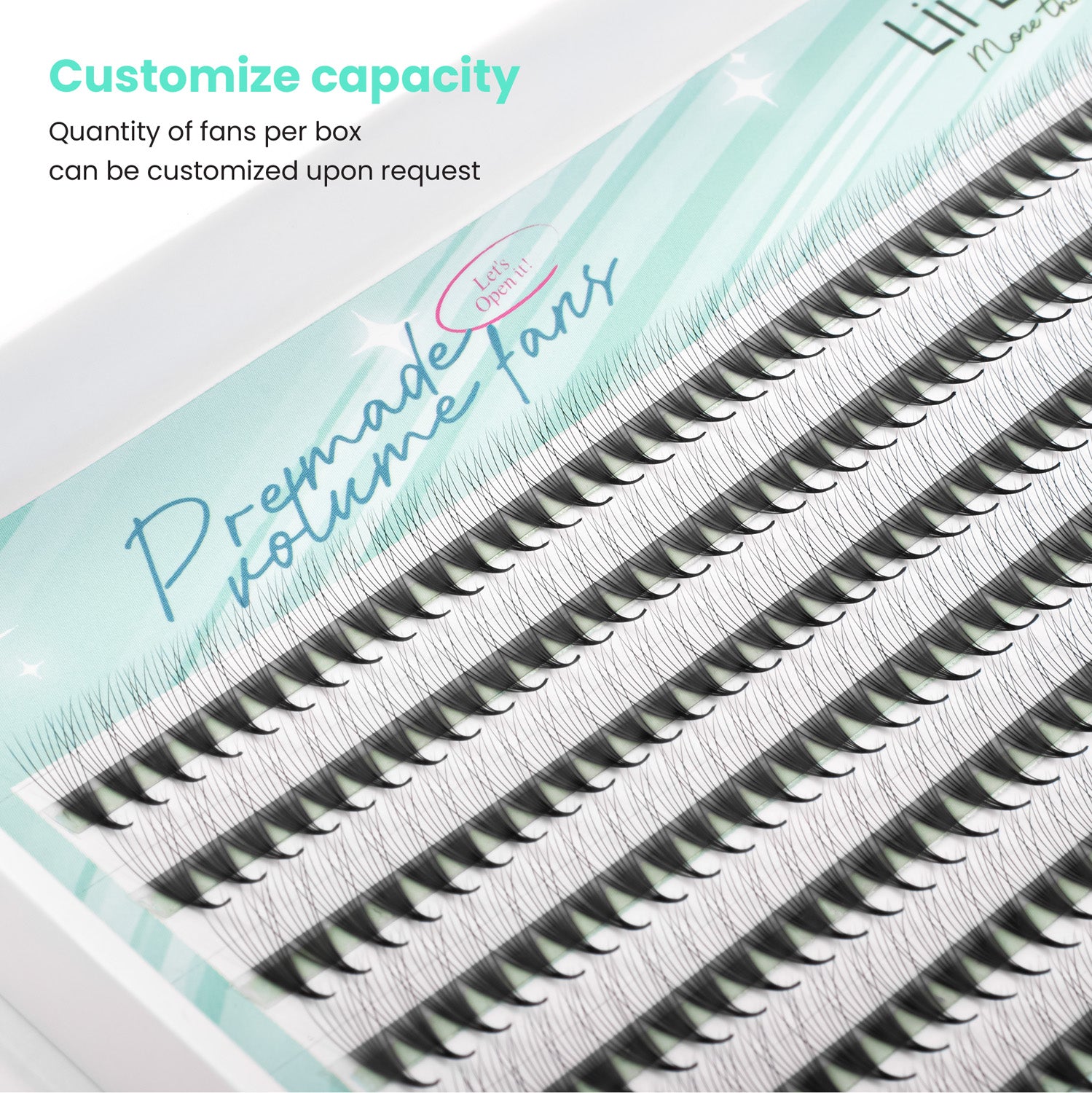 Premium narrow premade fan - 8D