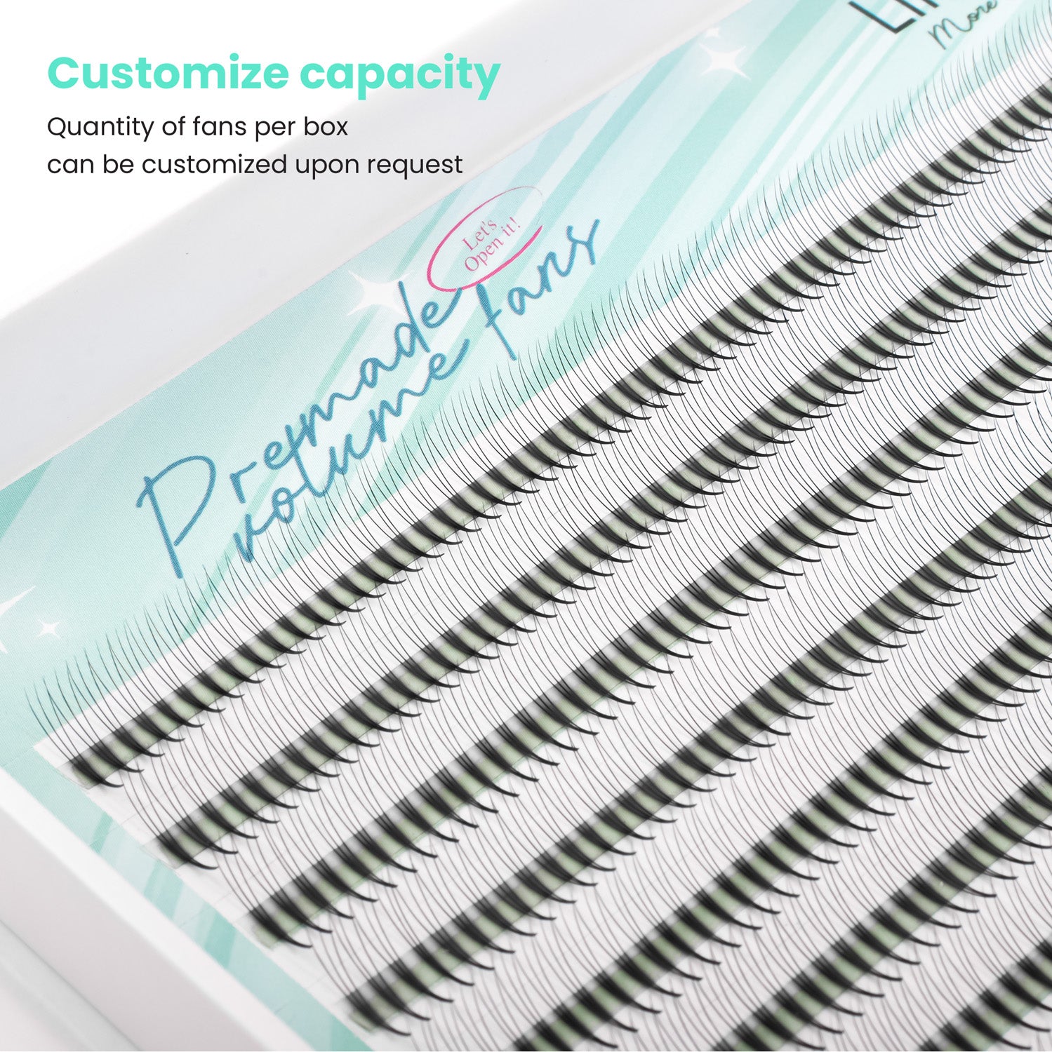 Premium super narrow premade fan - 3D