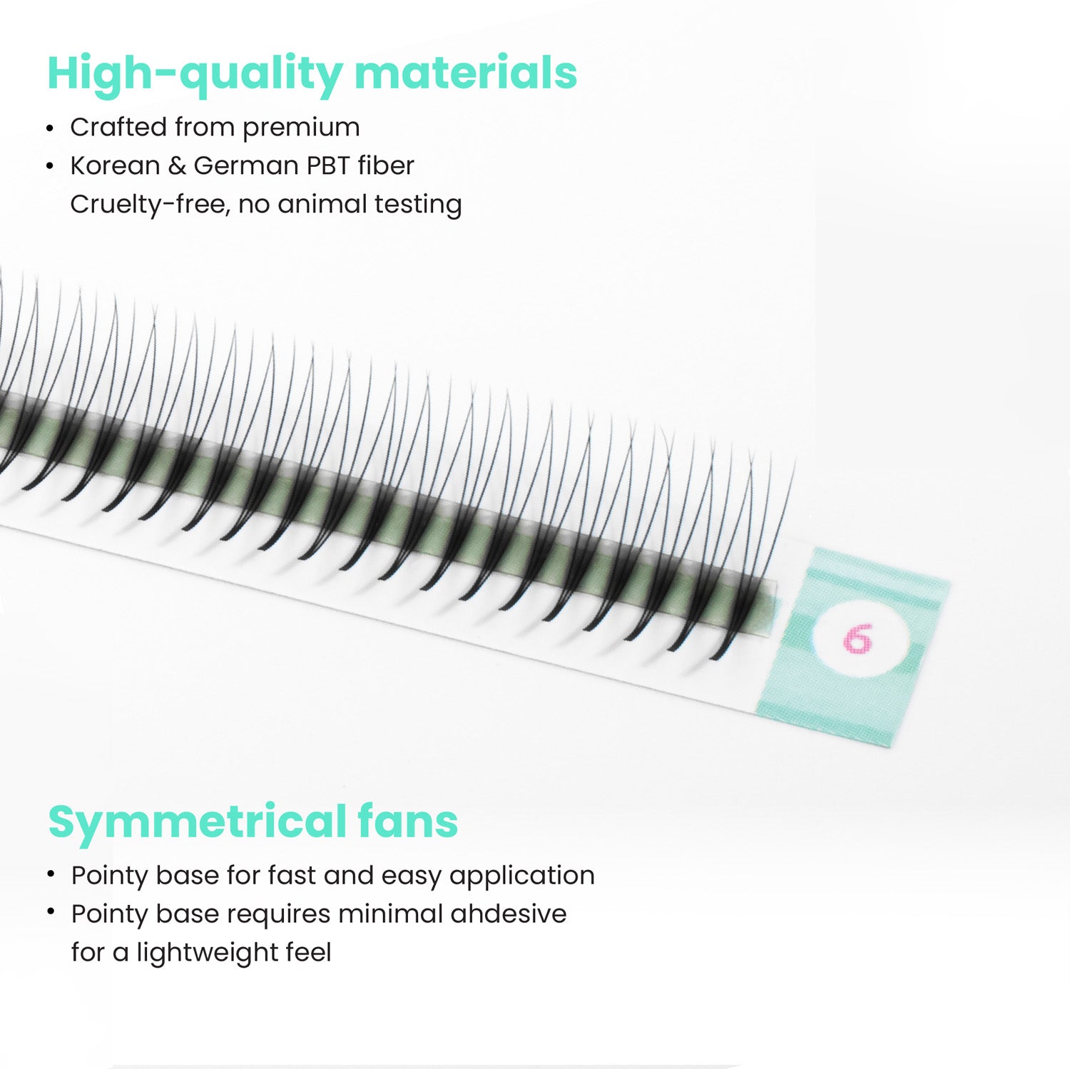 Premium super narrow premade fan - 3D