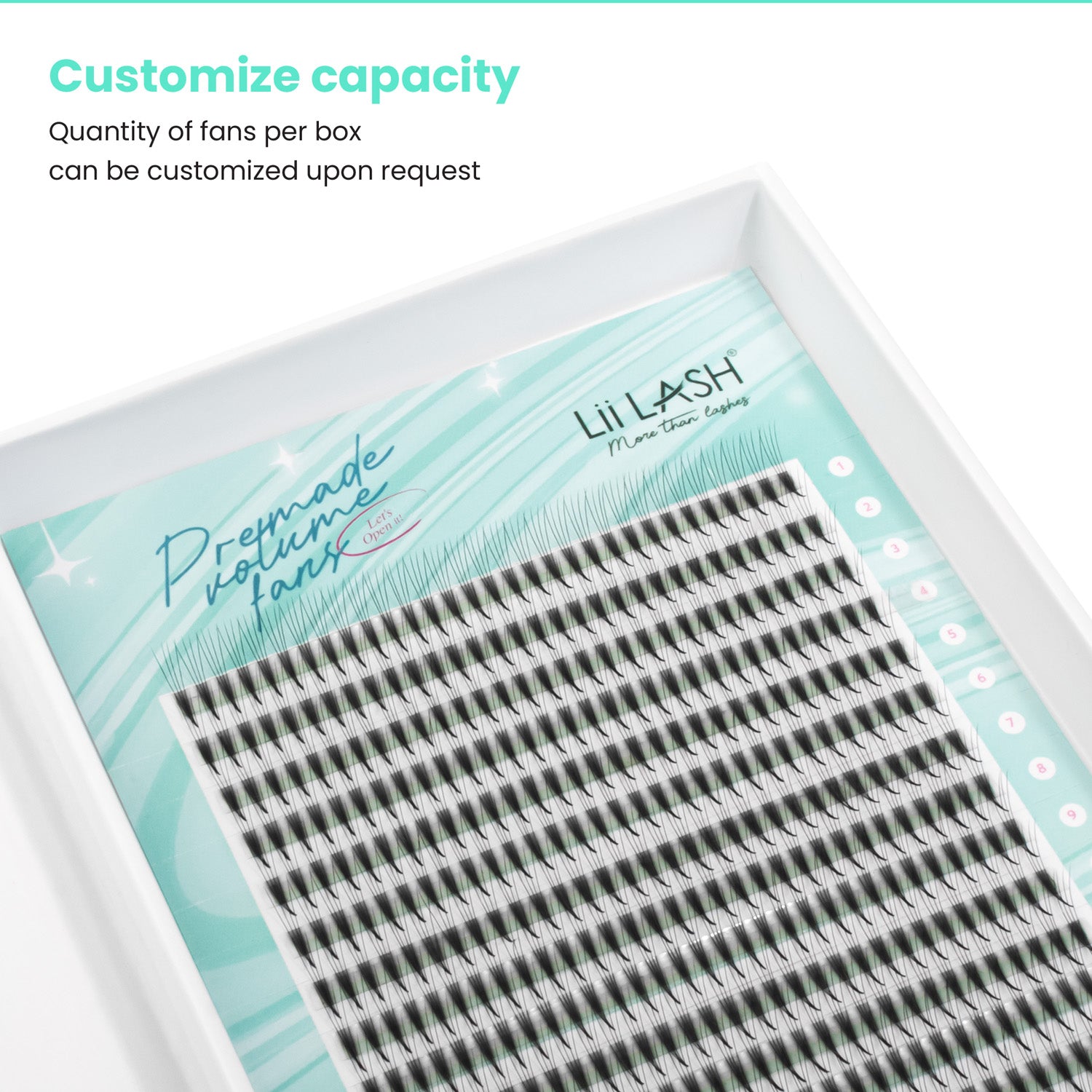 Premium super narrow premade fan - 4D