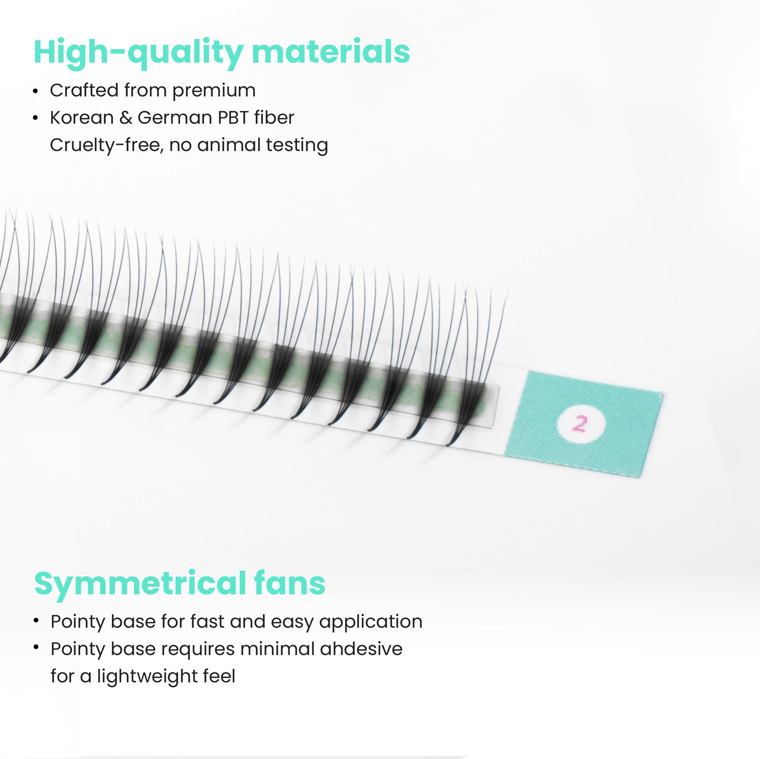 Premium super narrow premade fan - 4D