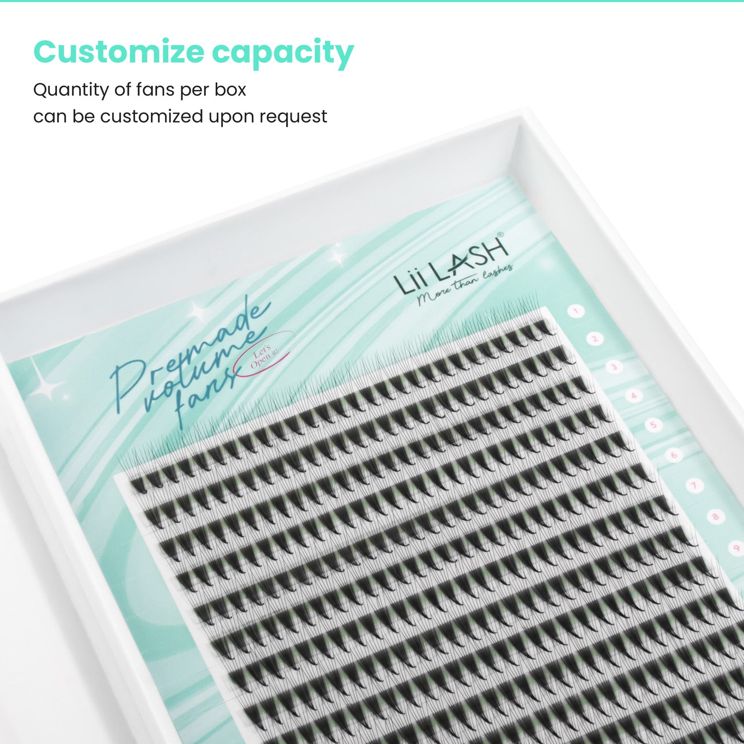 Premium super narrow premade fan - 6D