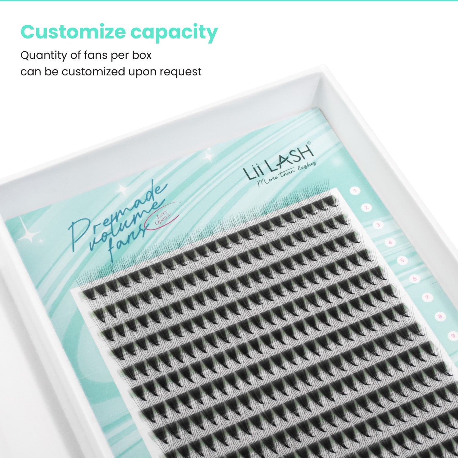 Premium super narrow premade fan - 8D