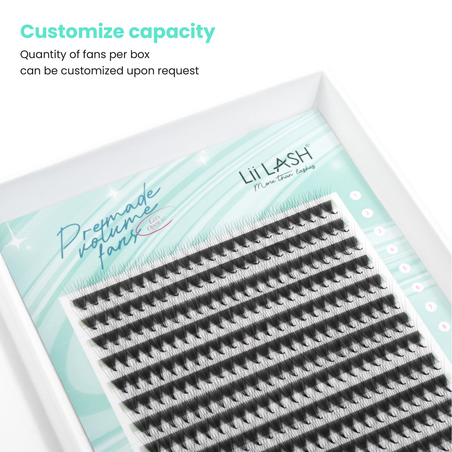 Premium wide premade fan - 8D