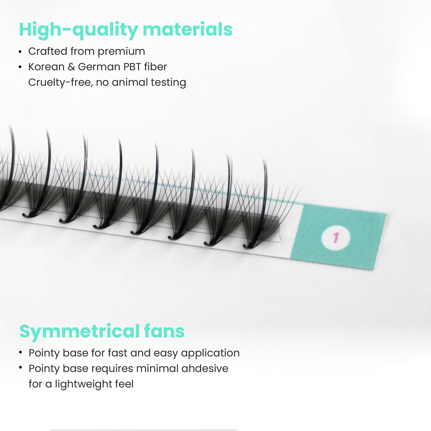 Premium wispy fan lashes - 11D - 450 fans