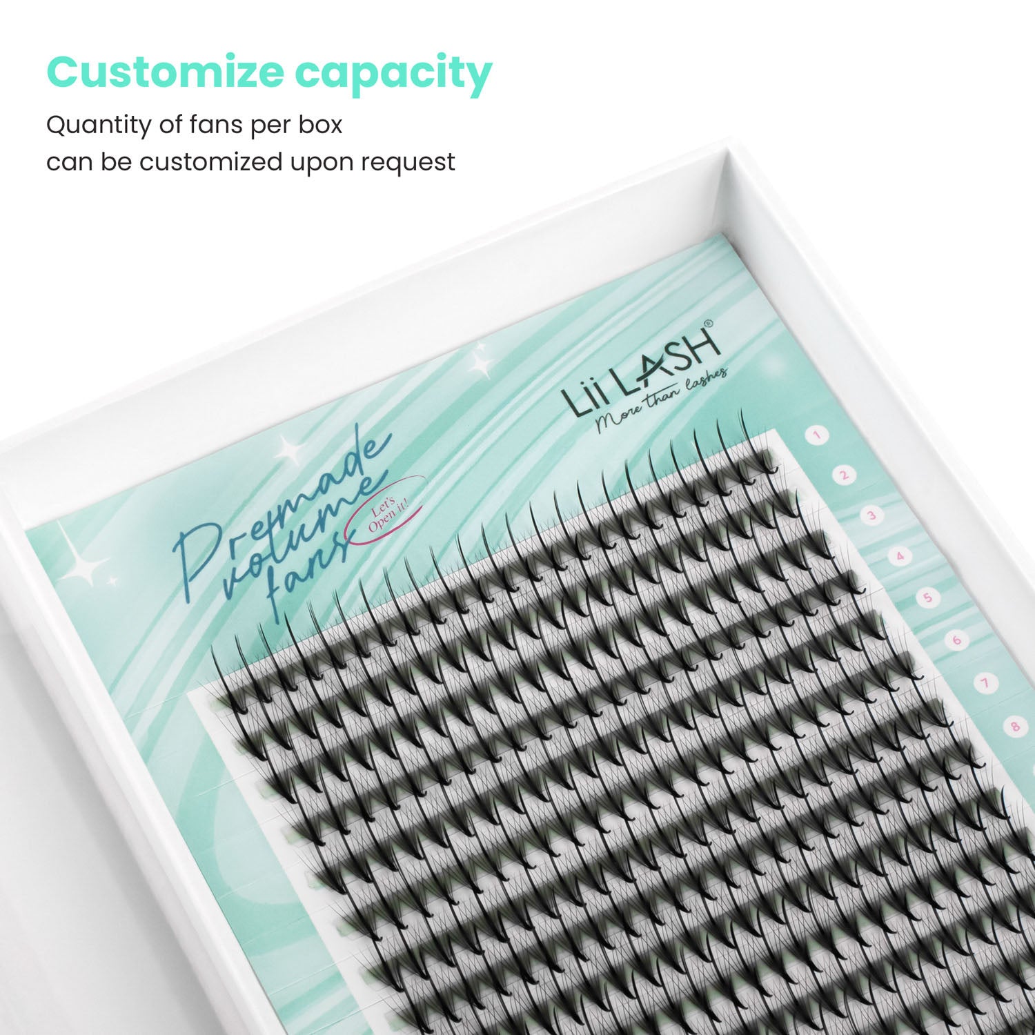 Premium wispy fan lashes - 7D - 540 fans