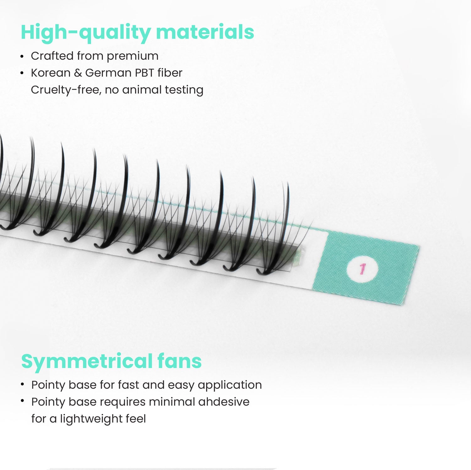 Premium wispy fan lashes - 7D - 540 fans