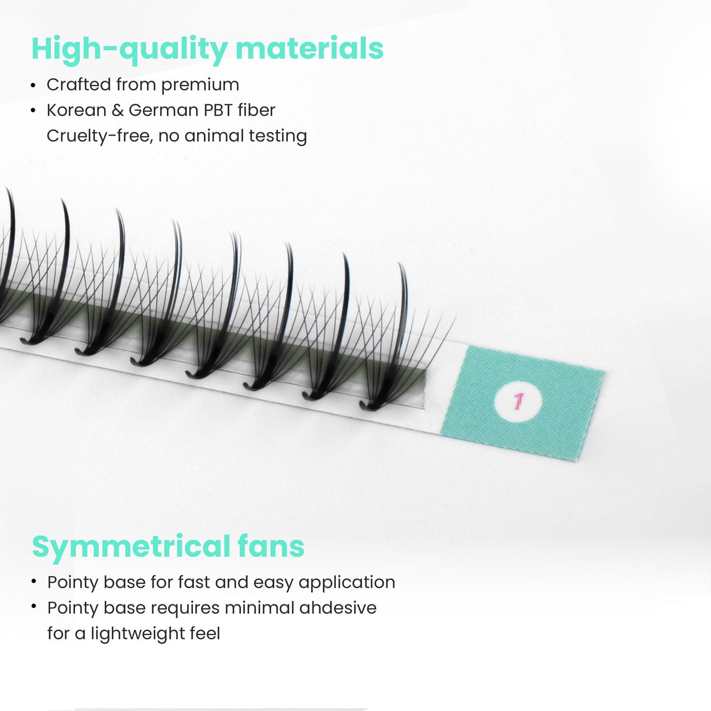 Premium wispy fan lashes - 9D - 468 fans