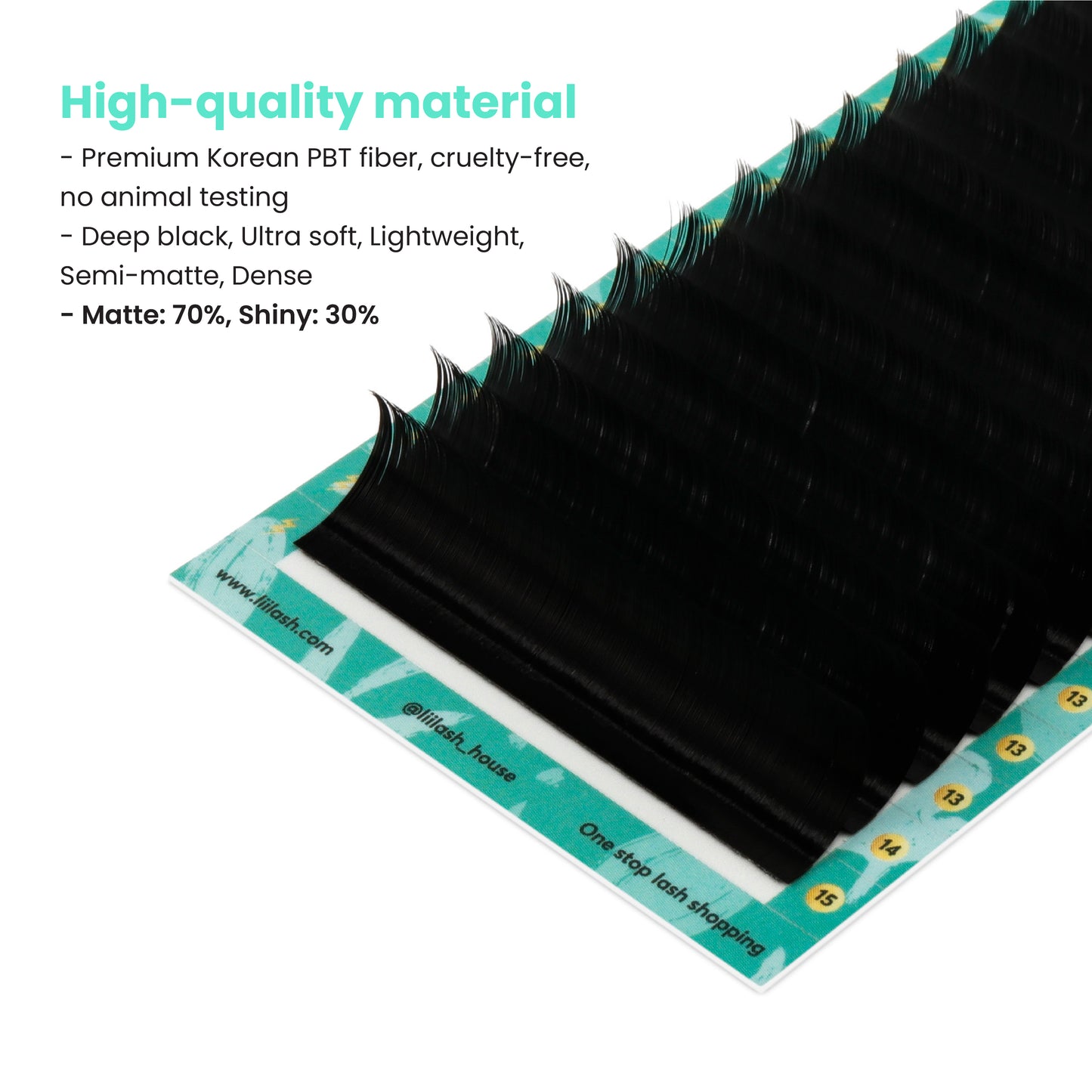 Premium Silk - Volume Lashes - premium Korean PBT fiber wholesale premium lash extension manufacturer & retailer
