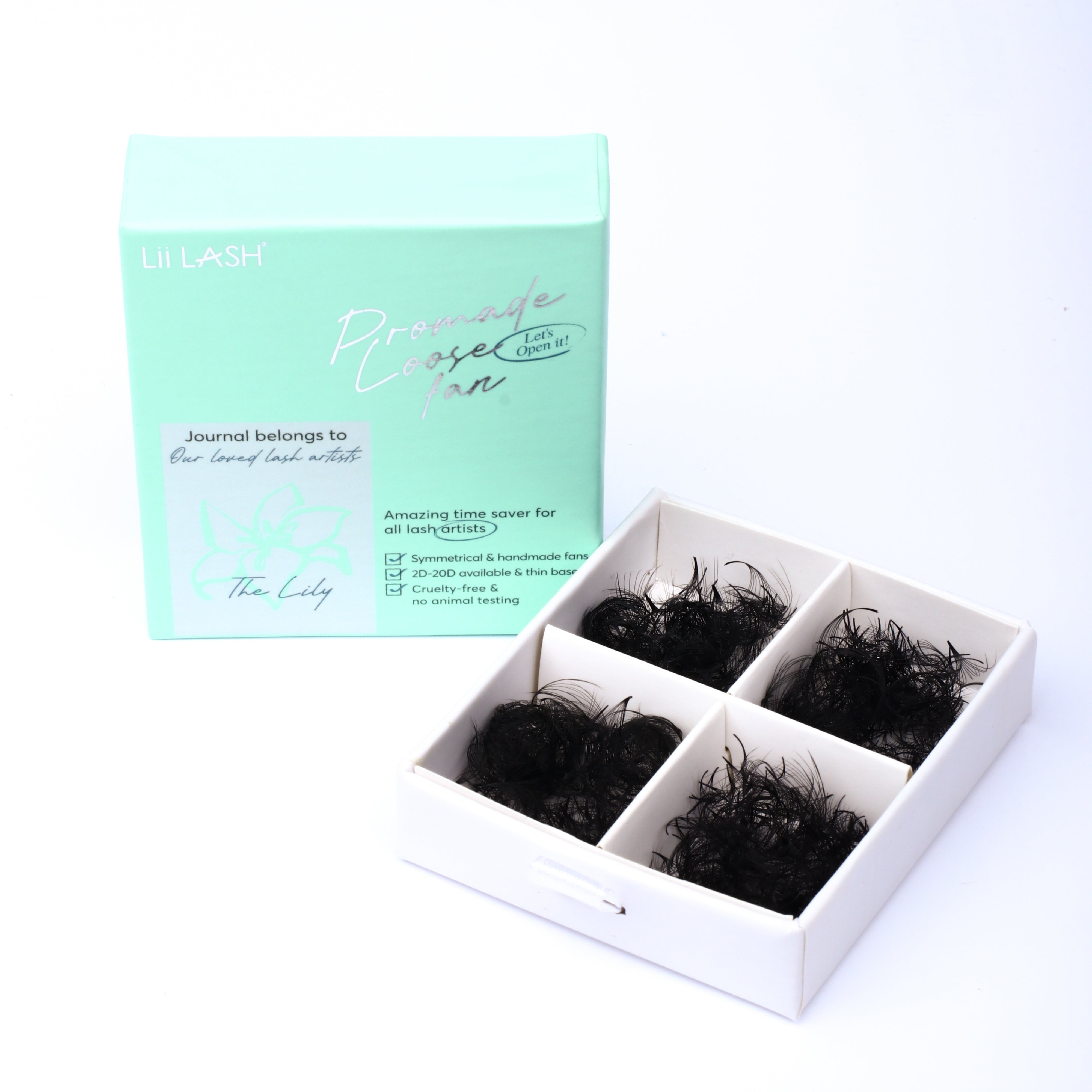 Narrow promade loose fans 6D lashes