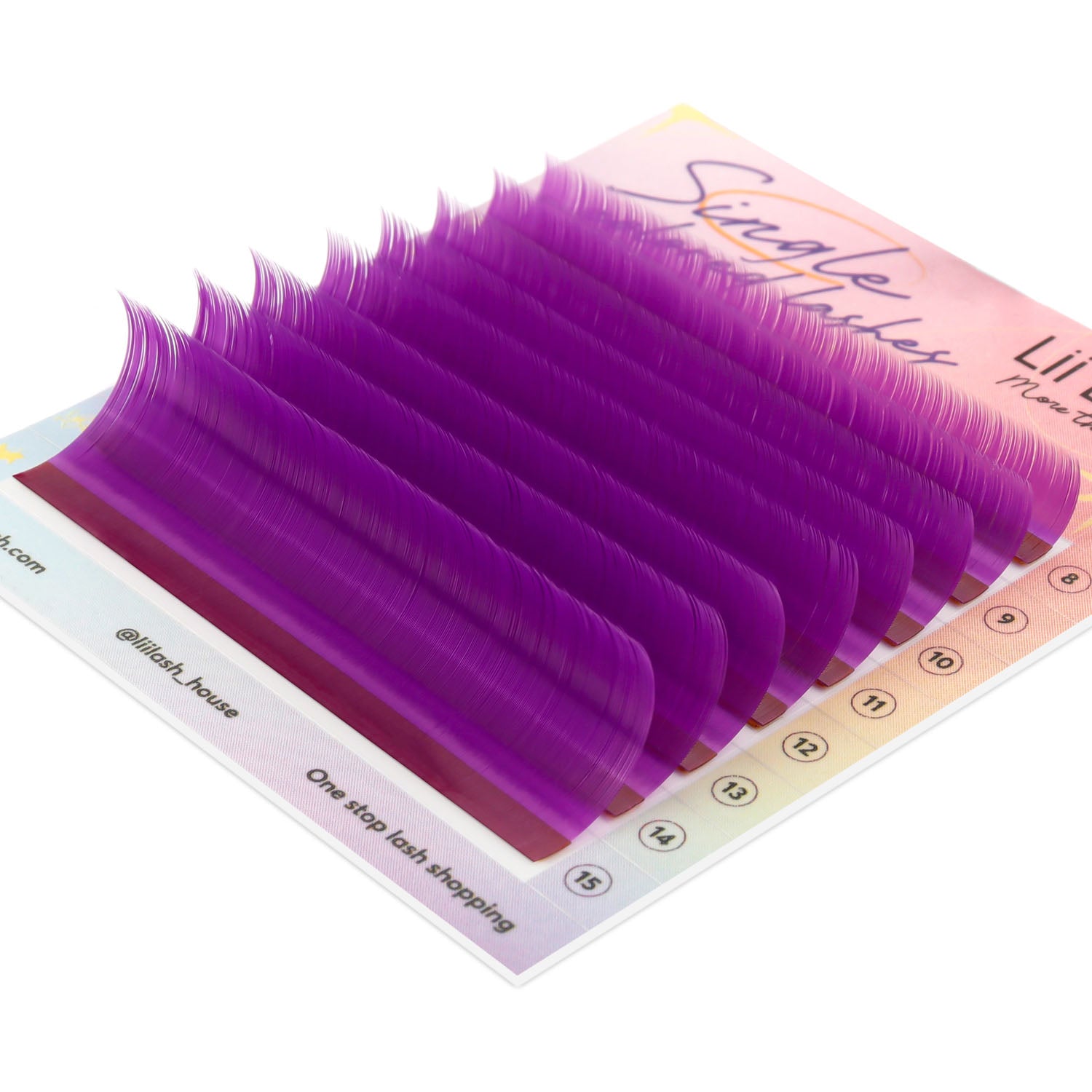 Purple-Colored-Lashes-0.05mm-Cruelty-free-High-premium-Korean-PBT-fiber