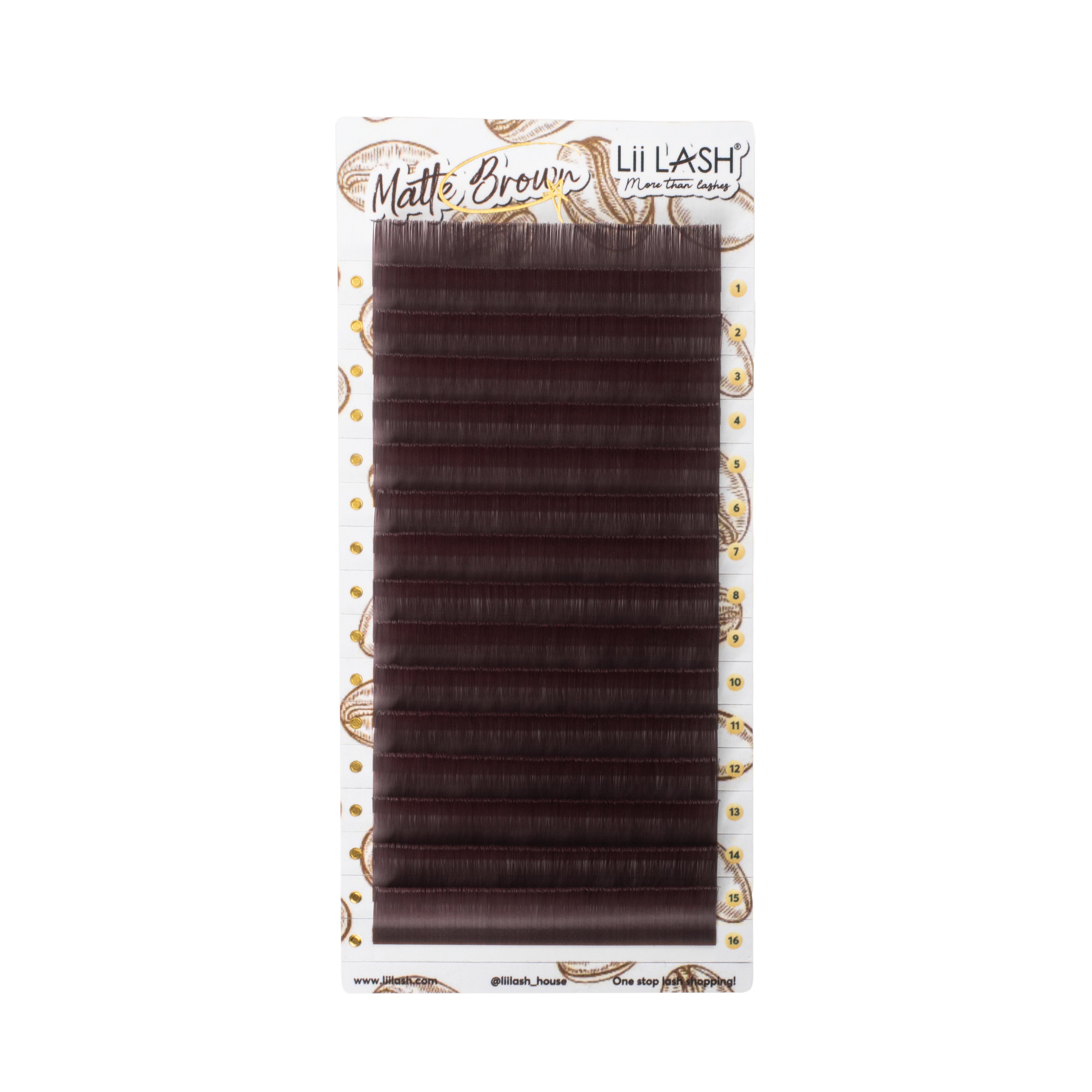 Matte Brown Lashes - Cocoa Plum