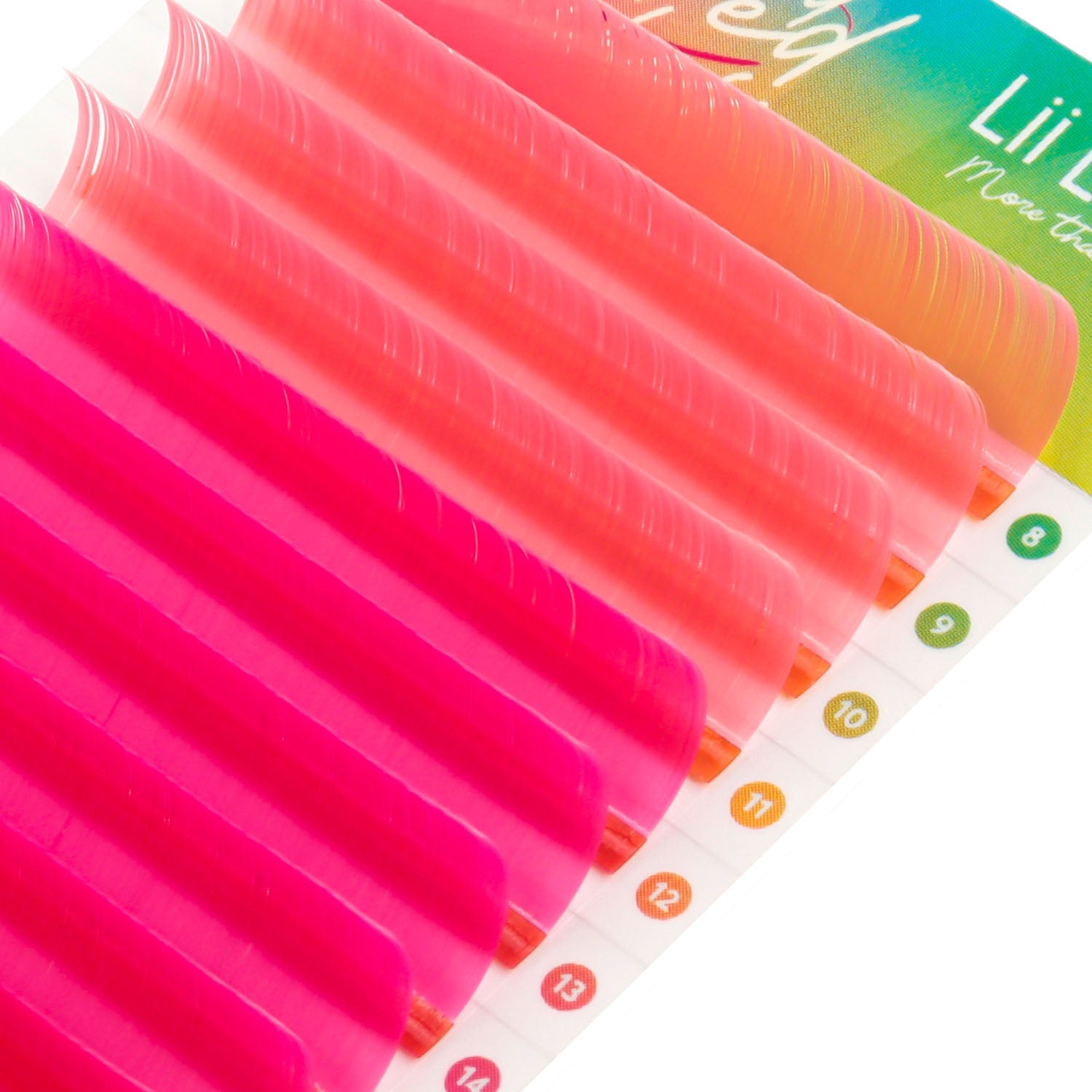 Sicilian-Tangerline-Hibicus-mixed-colored-lashes-ultra-soft-ultra-lightweight