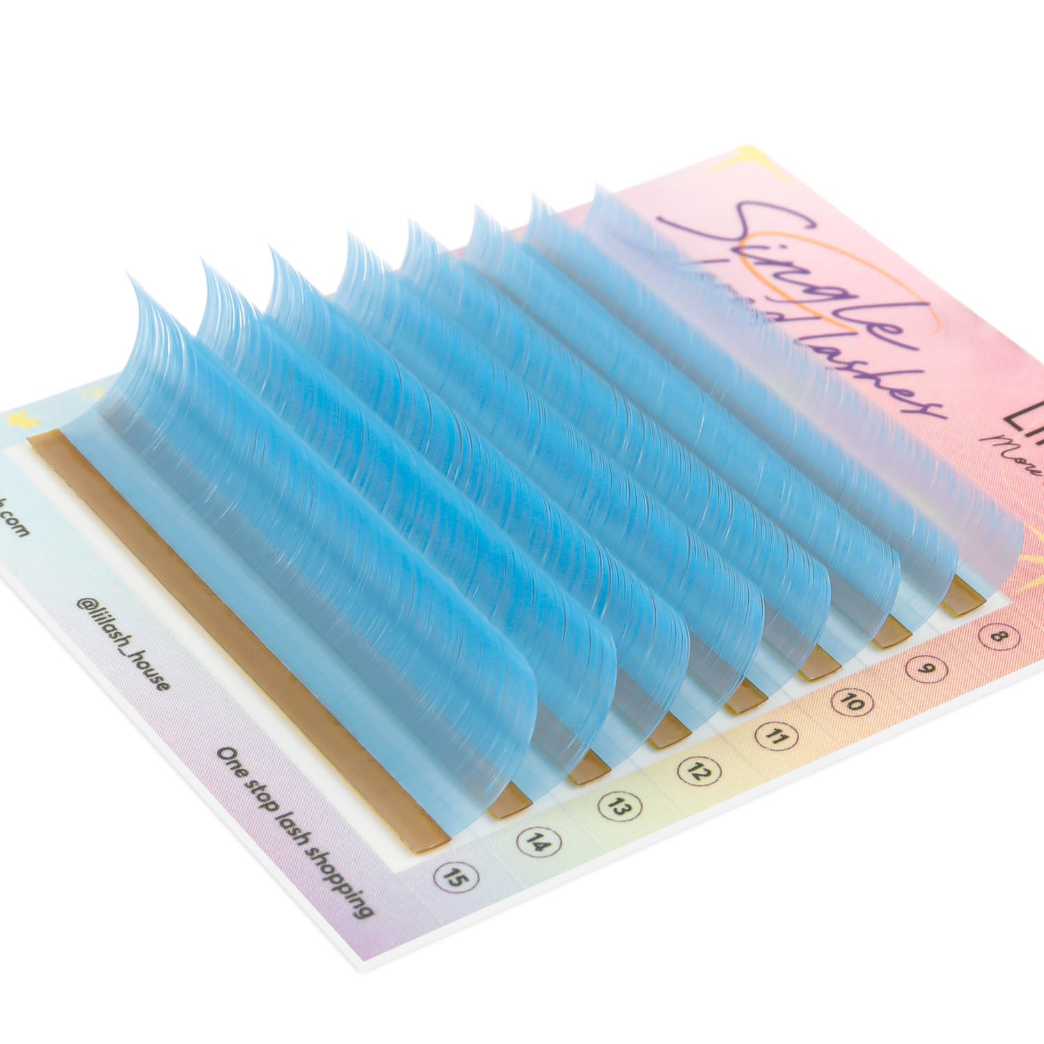 Sky-Blue-Colored-Lashes-0.05mm-Cruelty-free-High-premium-Korean-PBT-fiber-
