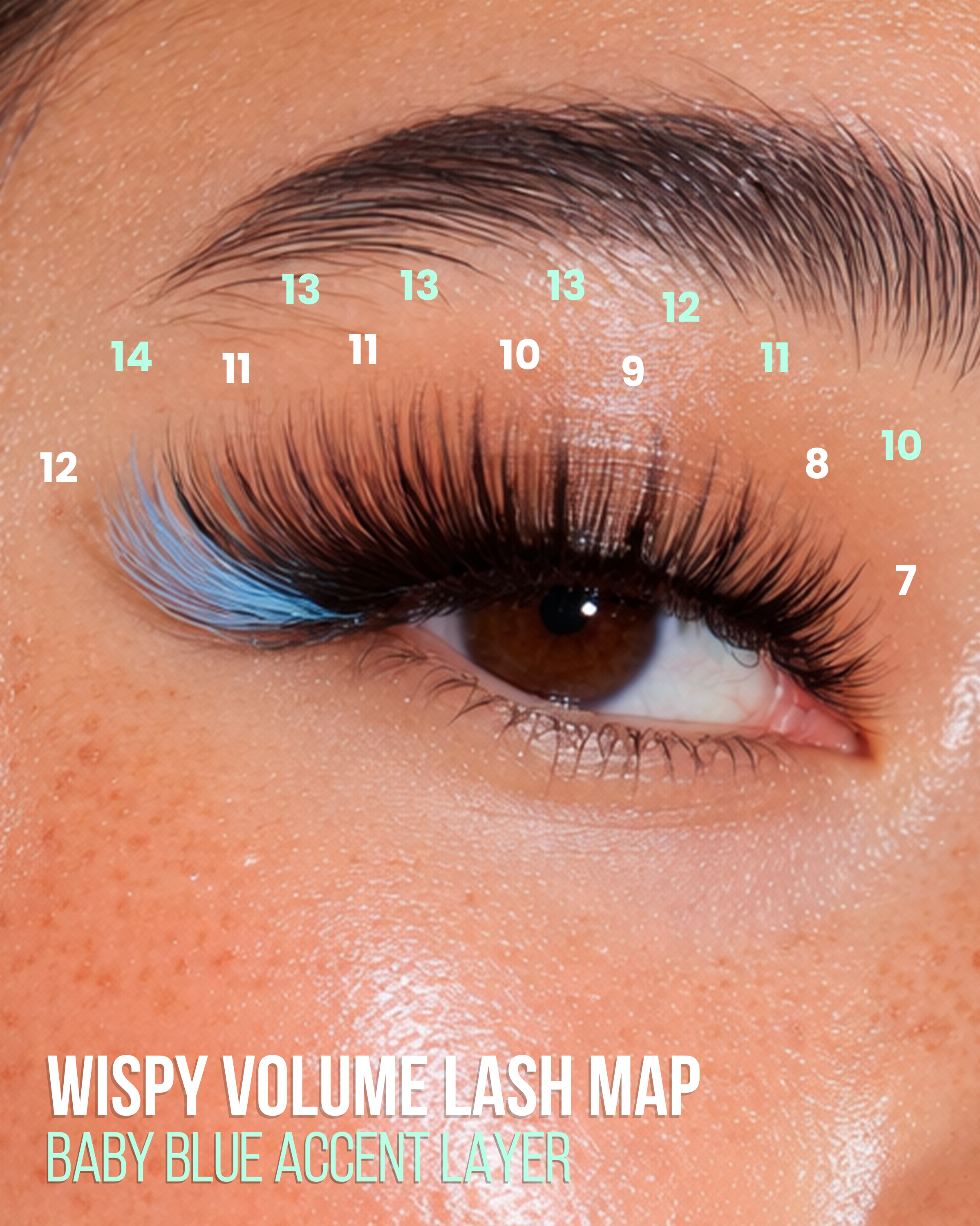 Baby Blue - Colored Lashes - 0.07mm