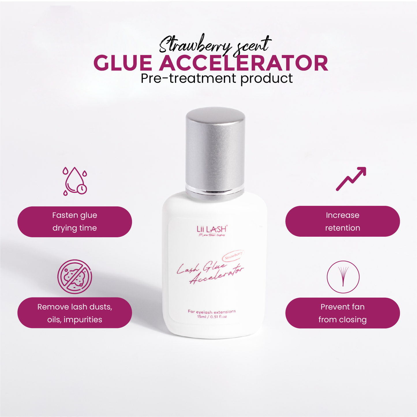 Strawberry Lash Glue Accelerator
