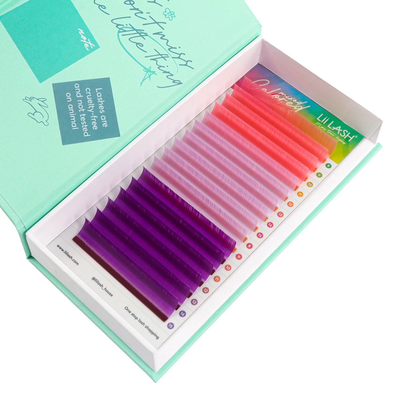 mixed-colored-Autum-Plumn-_-Red-Pineapple-lashes-0.07mm