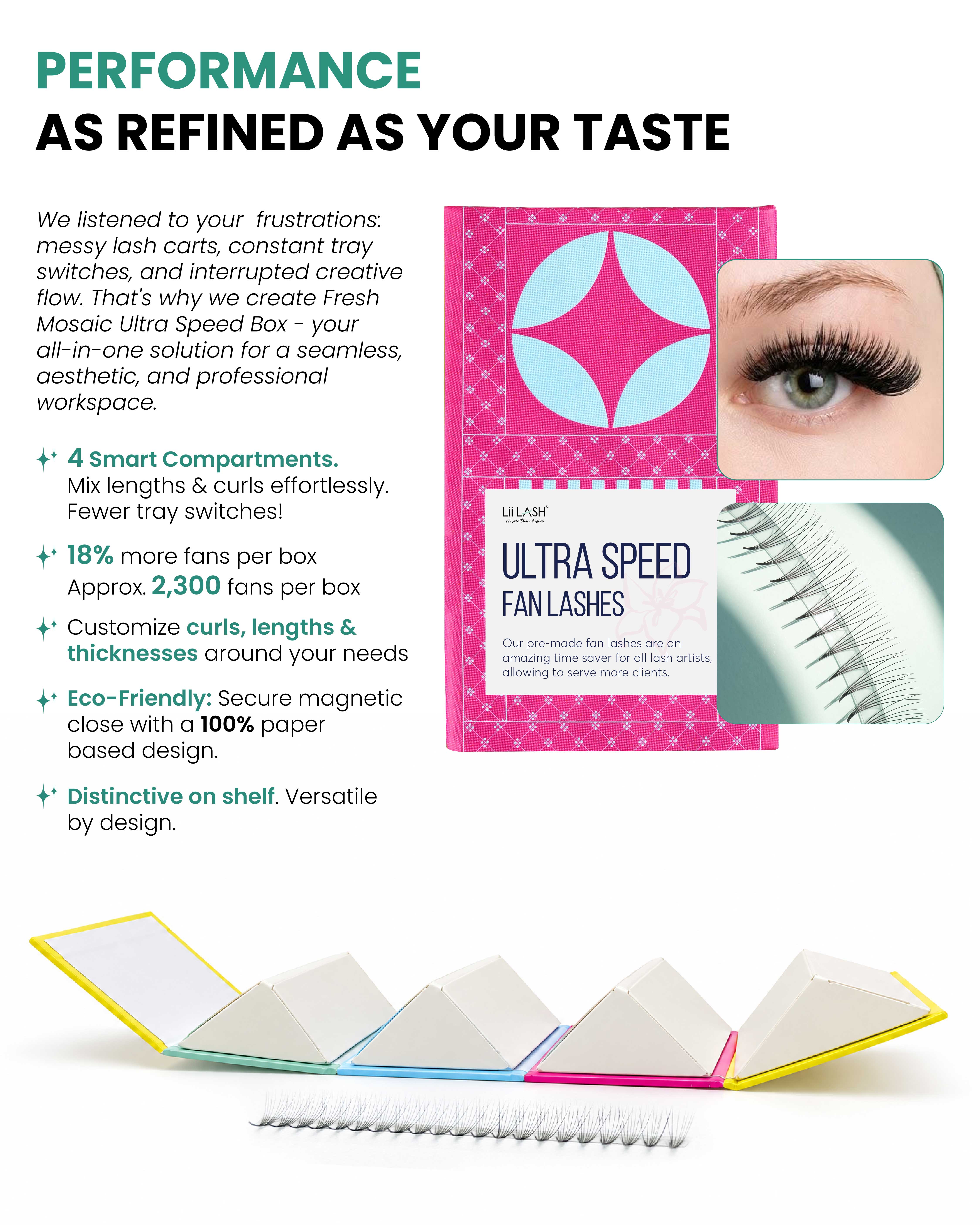 Ultra Speed Fan Lashes – Fresh Mosaic Box