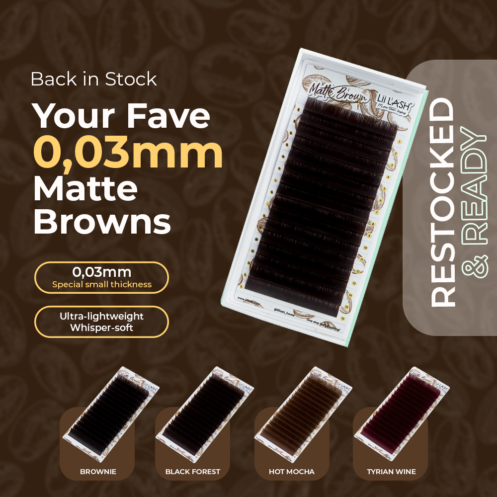 0.03mm Matte Brown Lashes Are Back — And They’re Better Than Ever