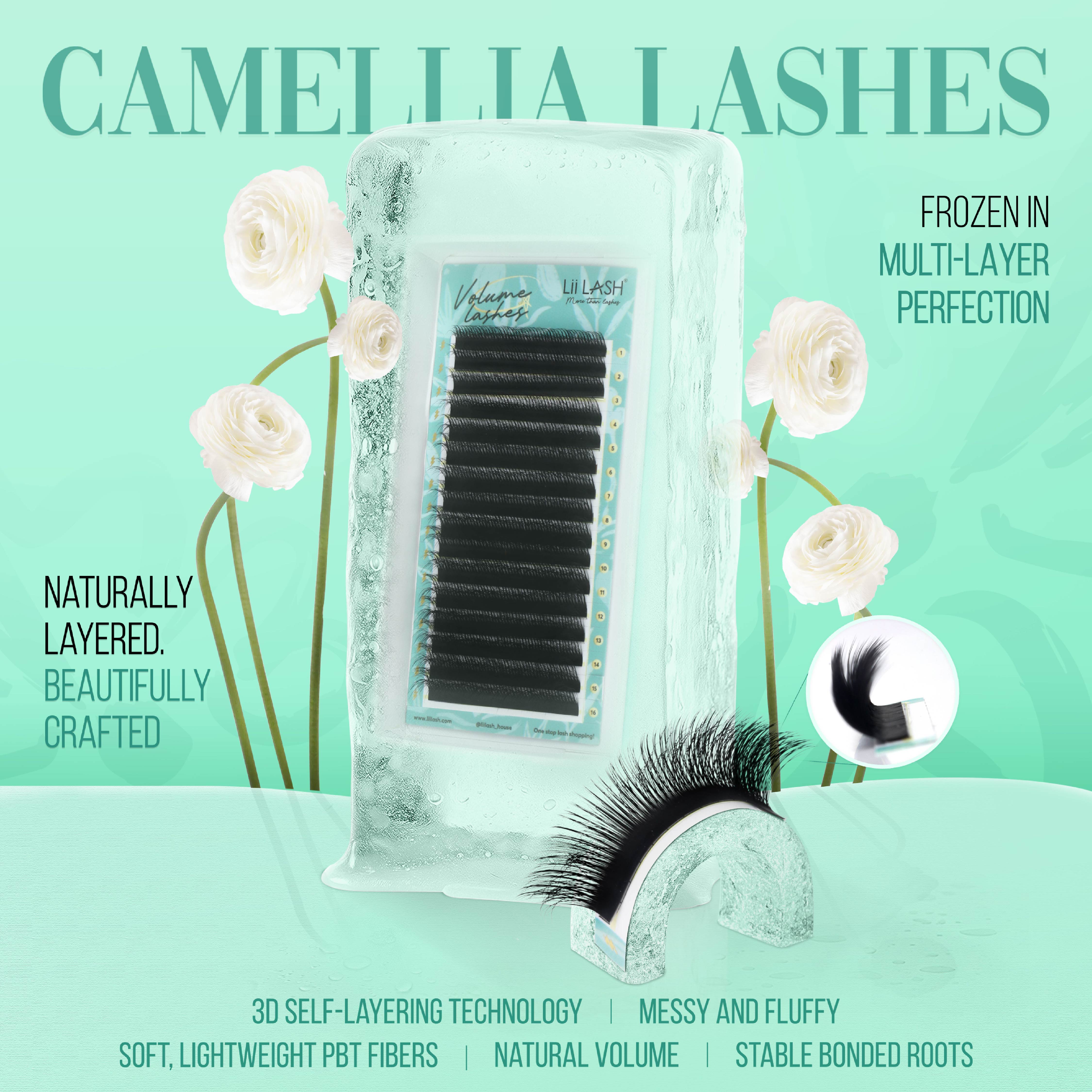 Camellia Lash Extensions – 3D Self-Layering & Multi-Lengths Texture