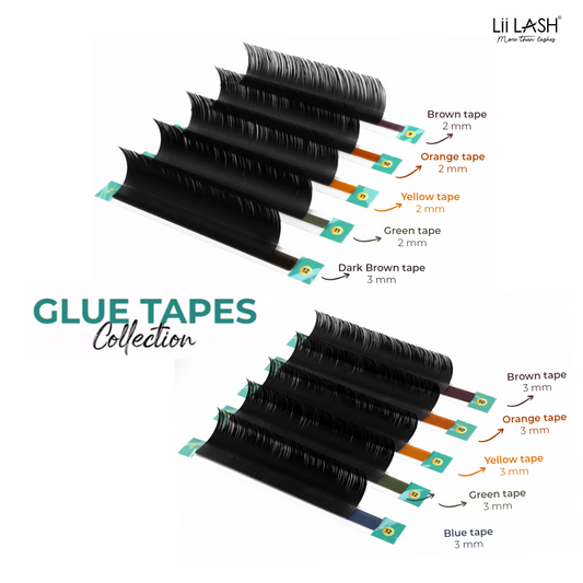 ALL ABOUT GLUE TAPES FOR LASH EXTENSION TRAYS. HOW TO SELECT THE RIGHT GLUE TAPES FOR LASH APPLICATIONS