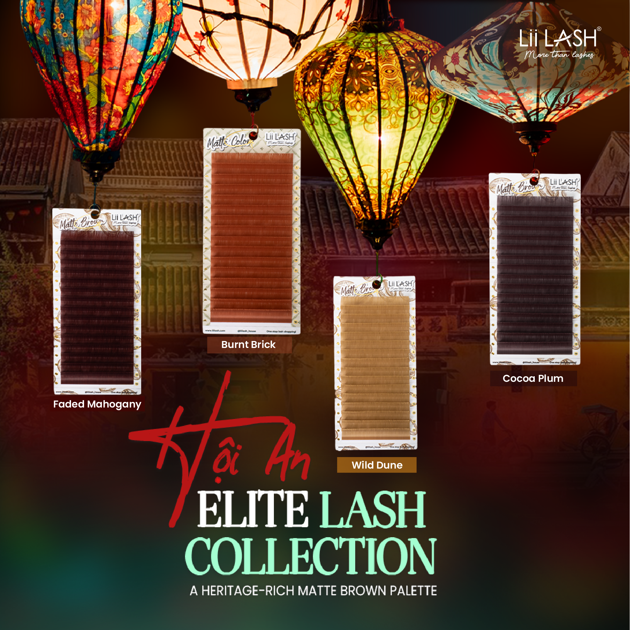 Hoi An Matte Brown Lashes Collection: A Heritage-Rich Lash Palette