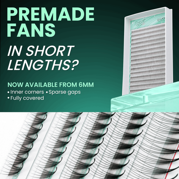 6mm Short Length Premade Fans: Solving Inner Corner Lash Challenges