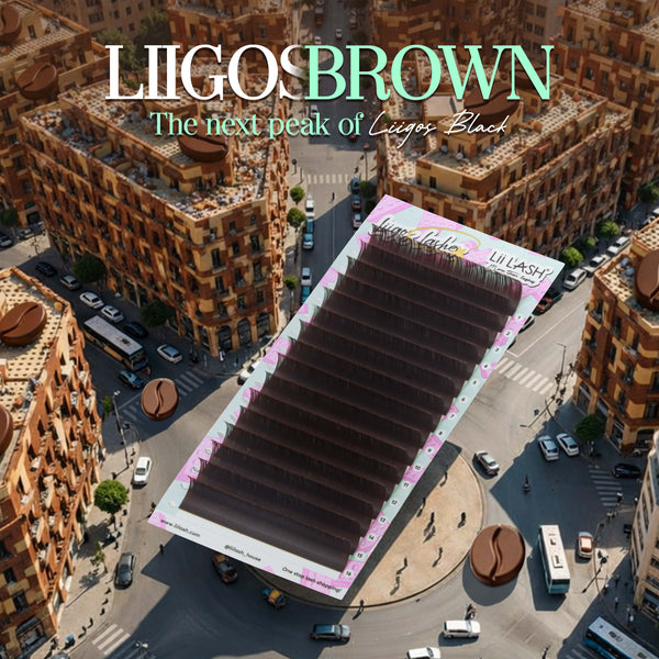 LIIGOS BROWN LASHES EXTENSIONS – Plasma Cutting Method in a Trending Brown Tone