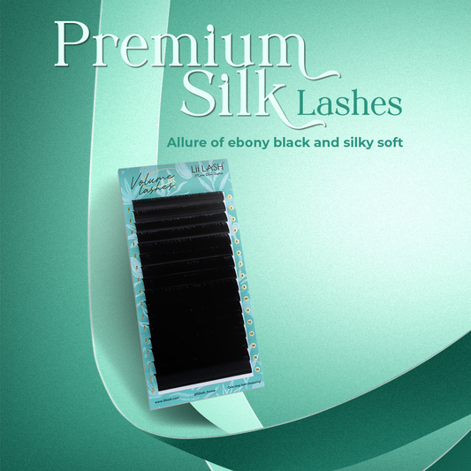 Premium Silk Lashes: Orchestra of ebony black and silky soft volumes