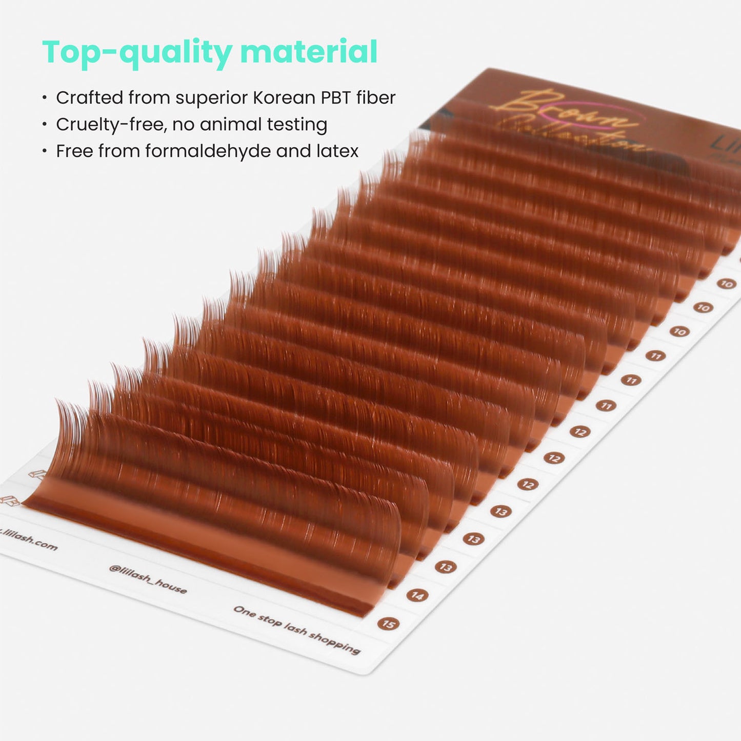 Caramel-Brown-colored-lashes-0.07mm-high-quality-korean-PBT-fiber