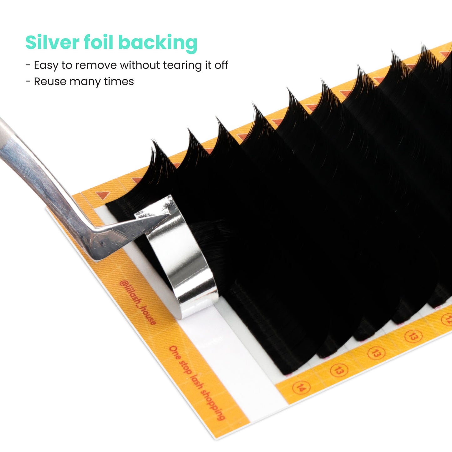 Double-layerd-easy-fan-lashes-0.05mm-Silver-foil-backing