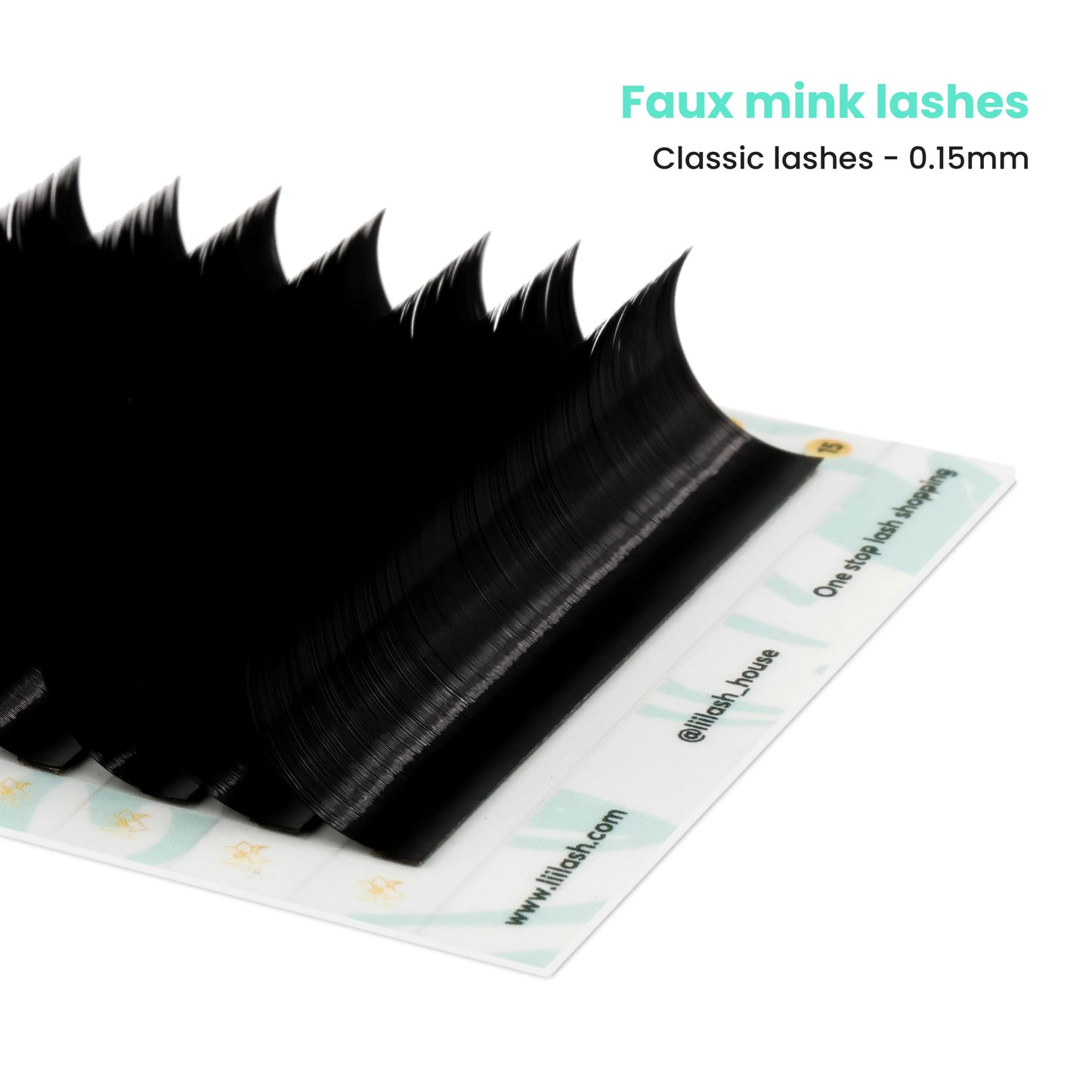 Faux Mink classic lashes 0.15mm