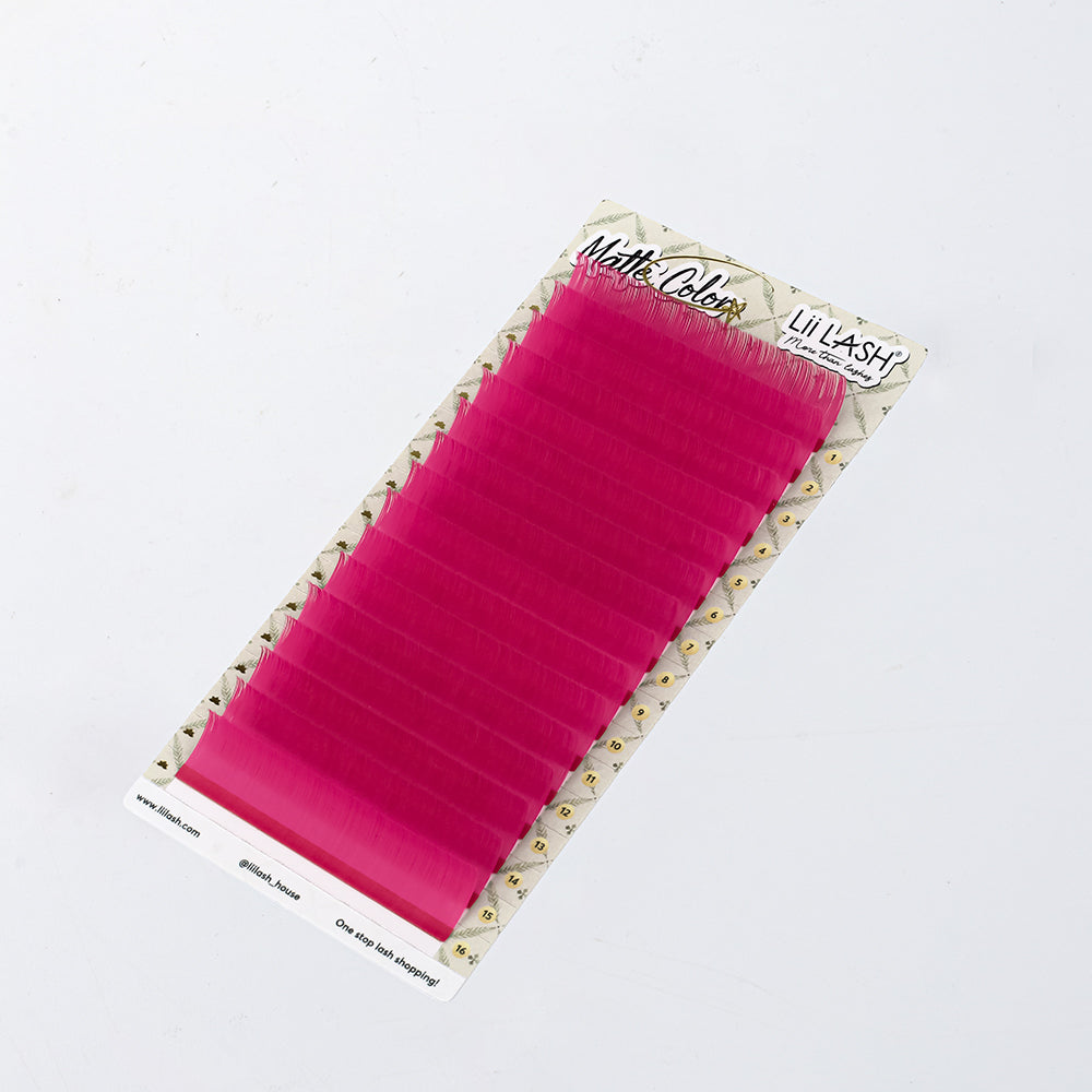 Matte Colored Lashes - Spinel Pink