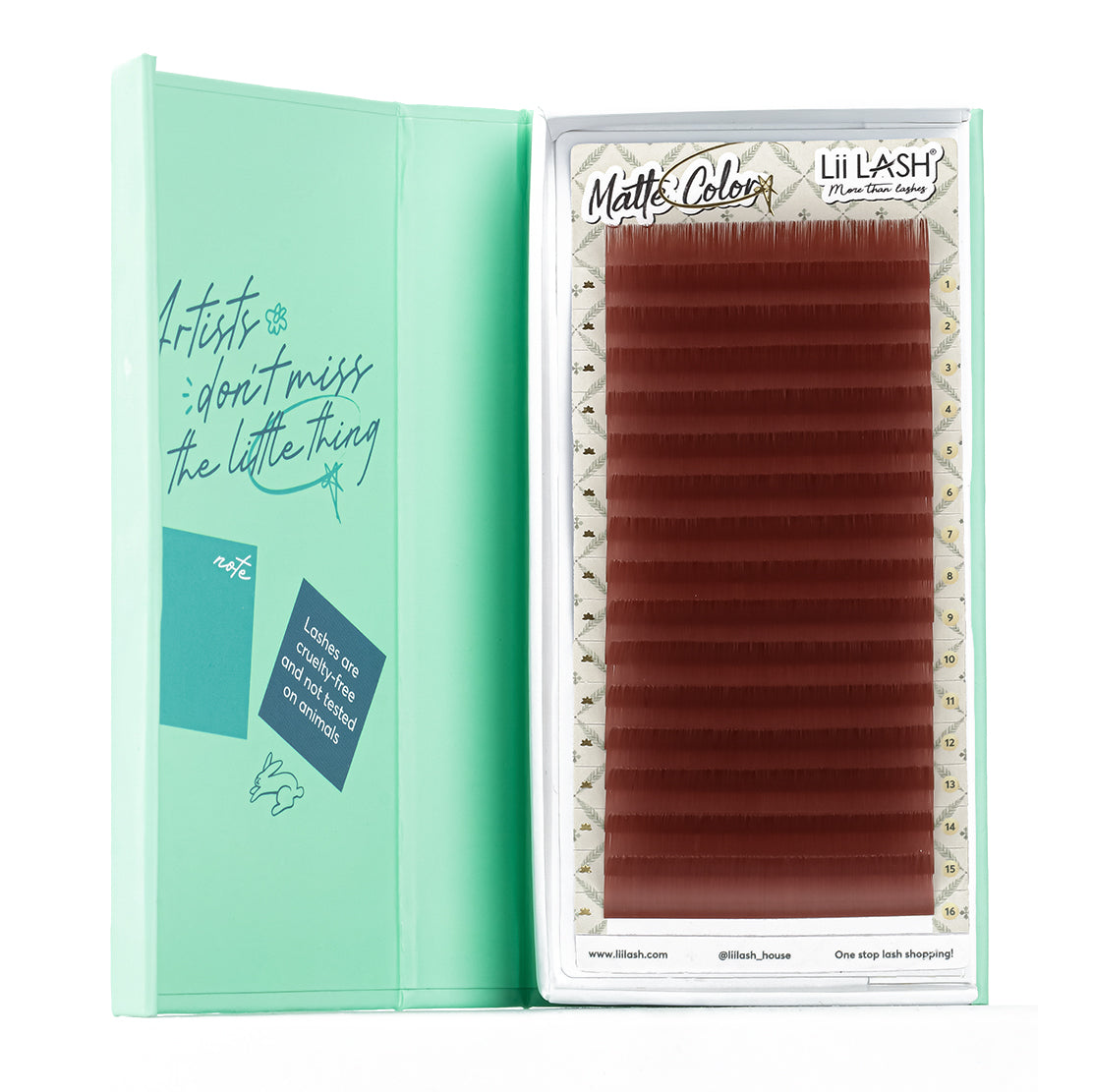 Matte Colored Lashes - Berry Knit