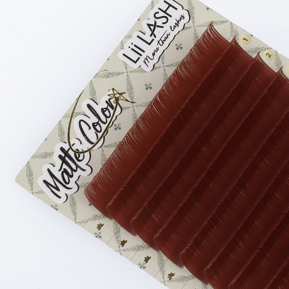 Matte Colored Lashes - Berry Knit