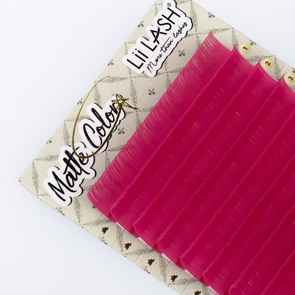 Matte Colored Lashes - Spinel Pink