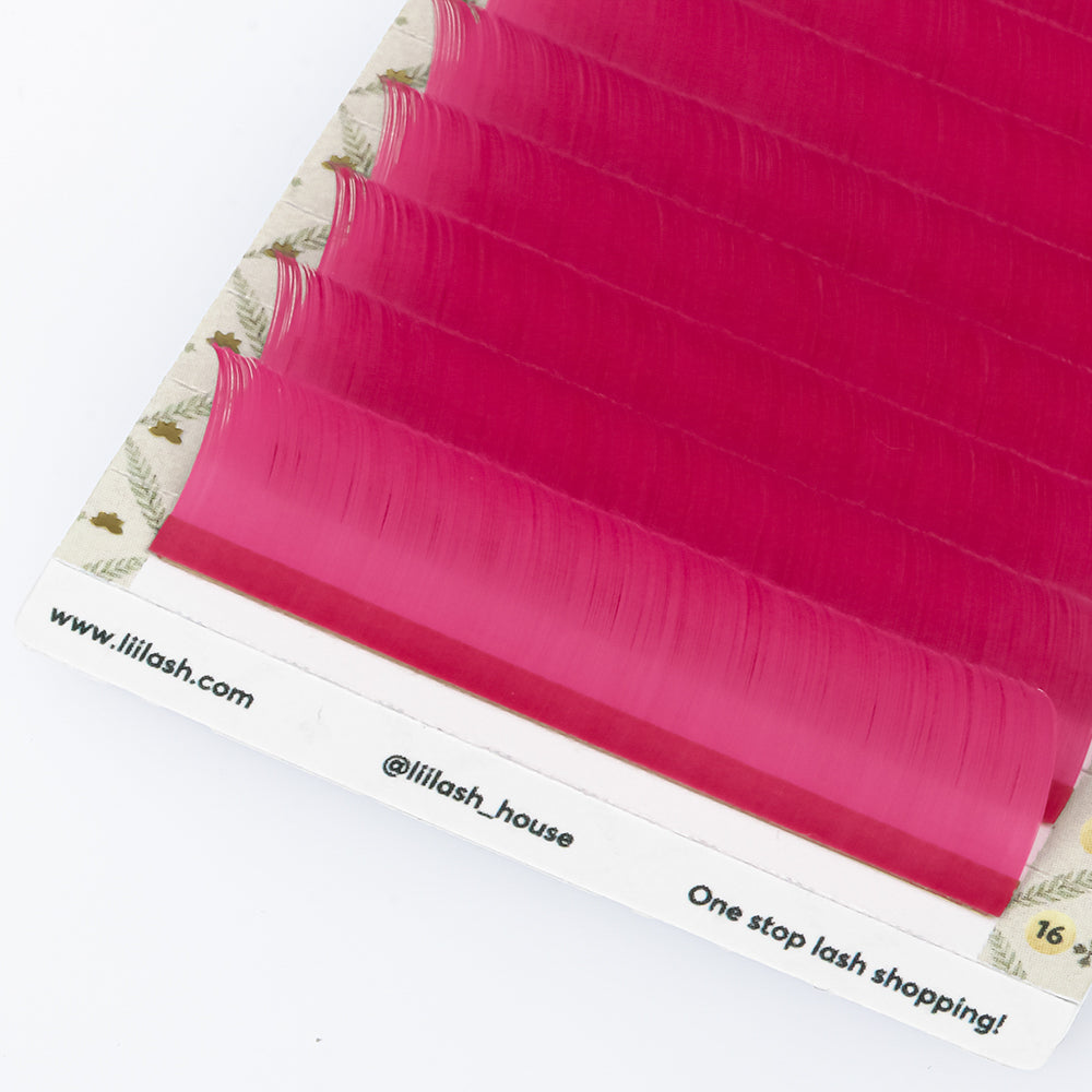 Matte Colored Lashes - Spinel Pink