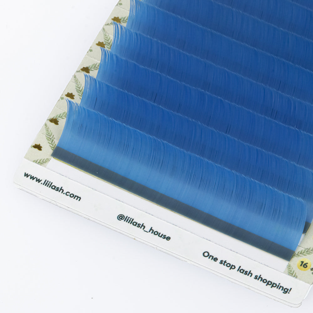 Matte Colored Lashes - Cornflower Blue