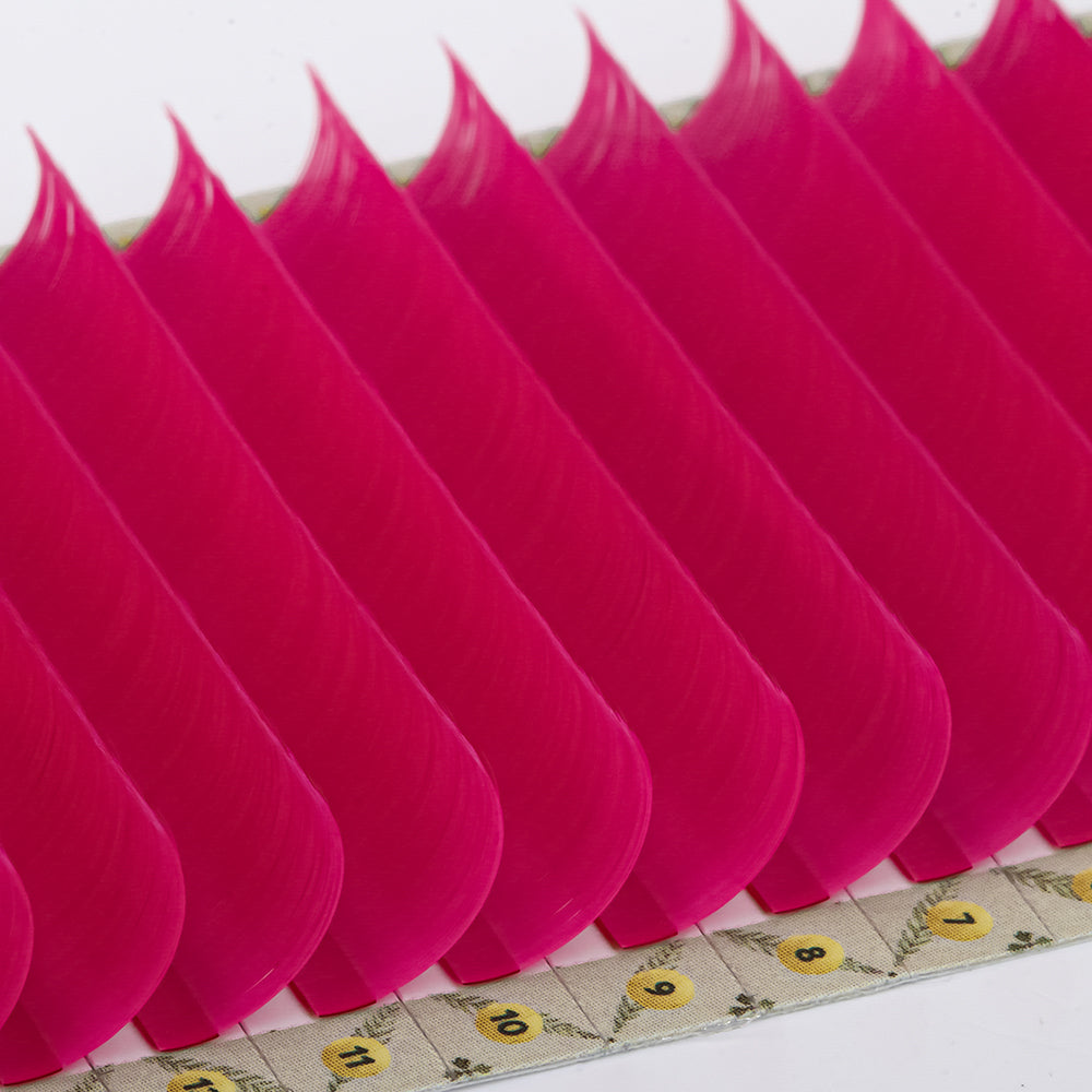 Matte Colored Lashes - Spinel Pink