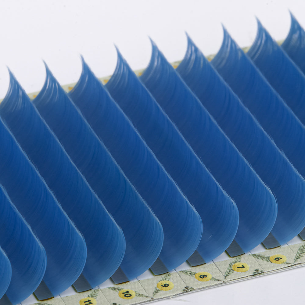 Matte Colored Lashes - Cornflower Blue