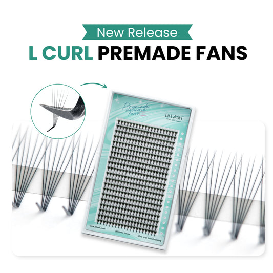 L Curl Premade Fans