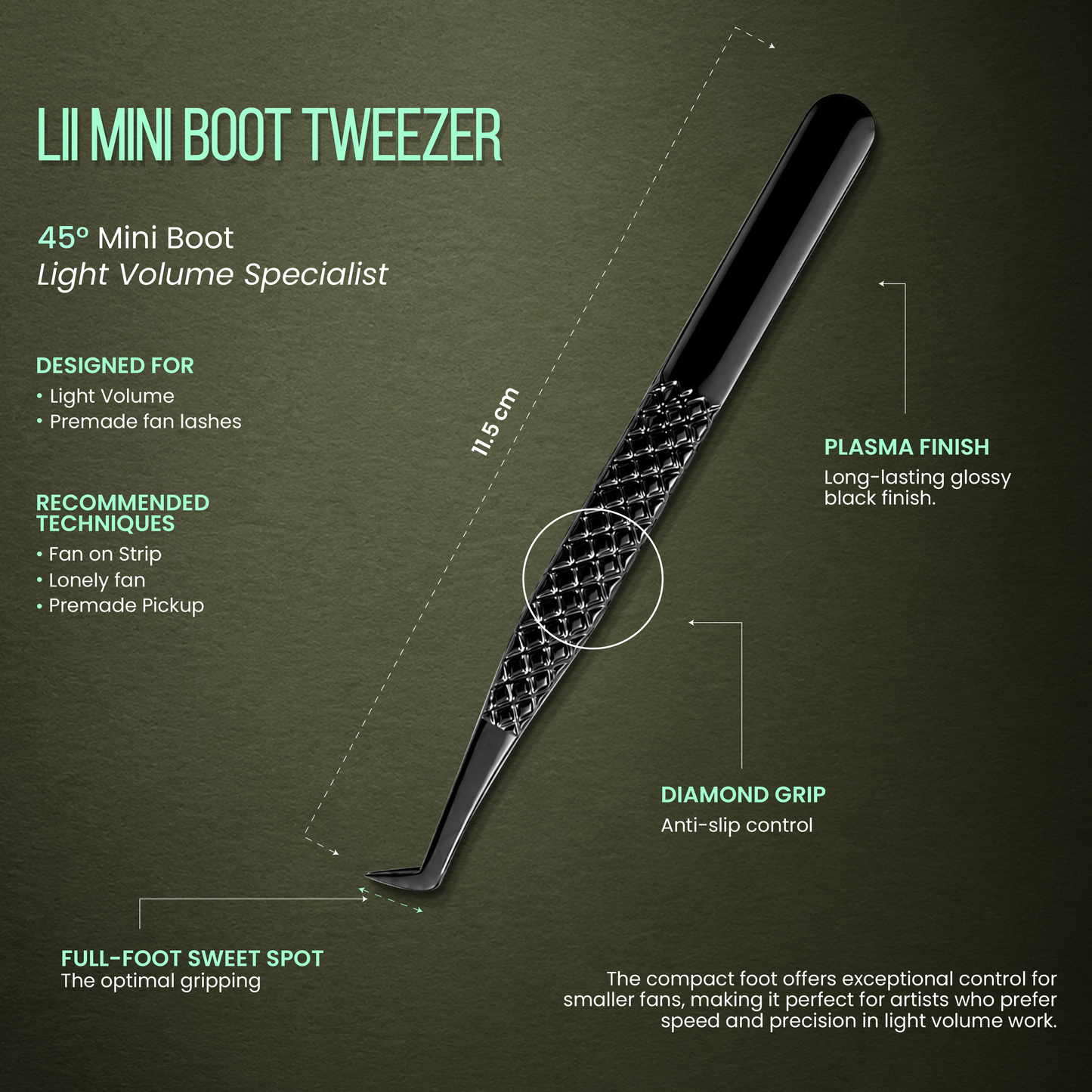 Lii Mini Boot Precision Tweezer