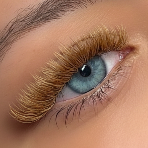 Matte Colored Lashes - Burnt Copper