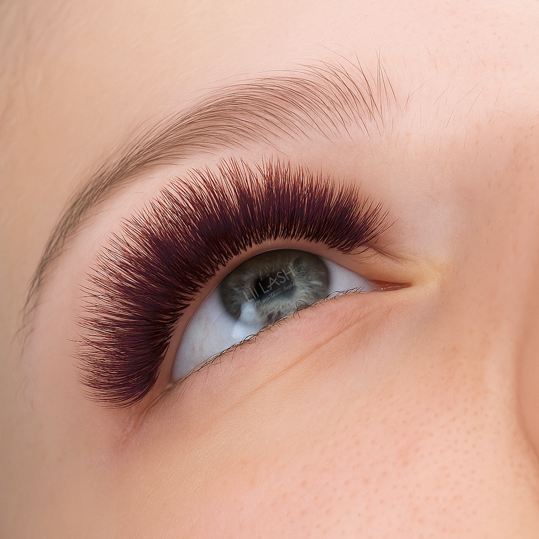 Matte Colored Lashes - Tyrian Wine