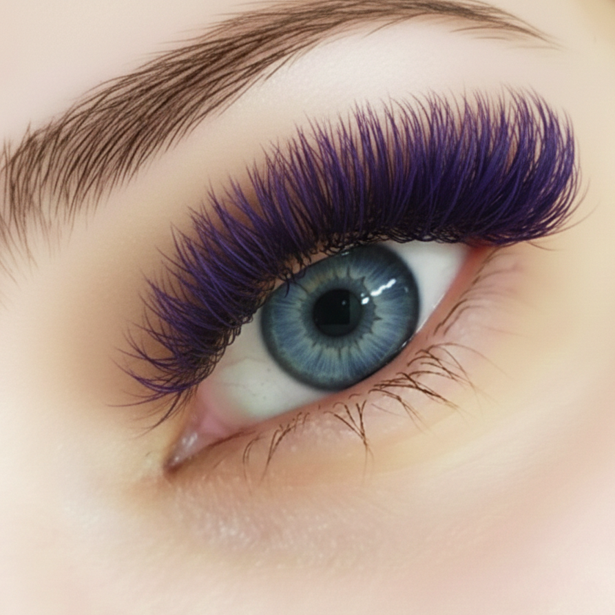 Matte Colored Lashes - Dawn Purple
