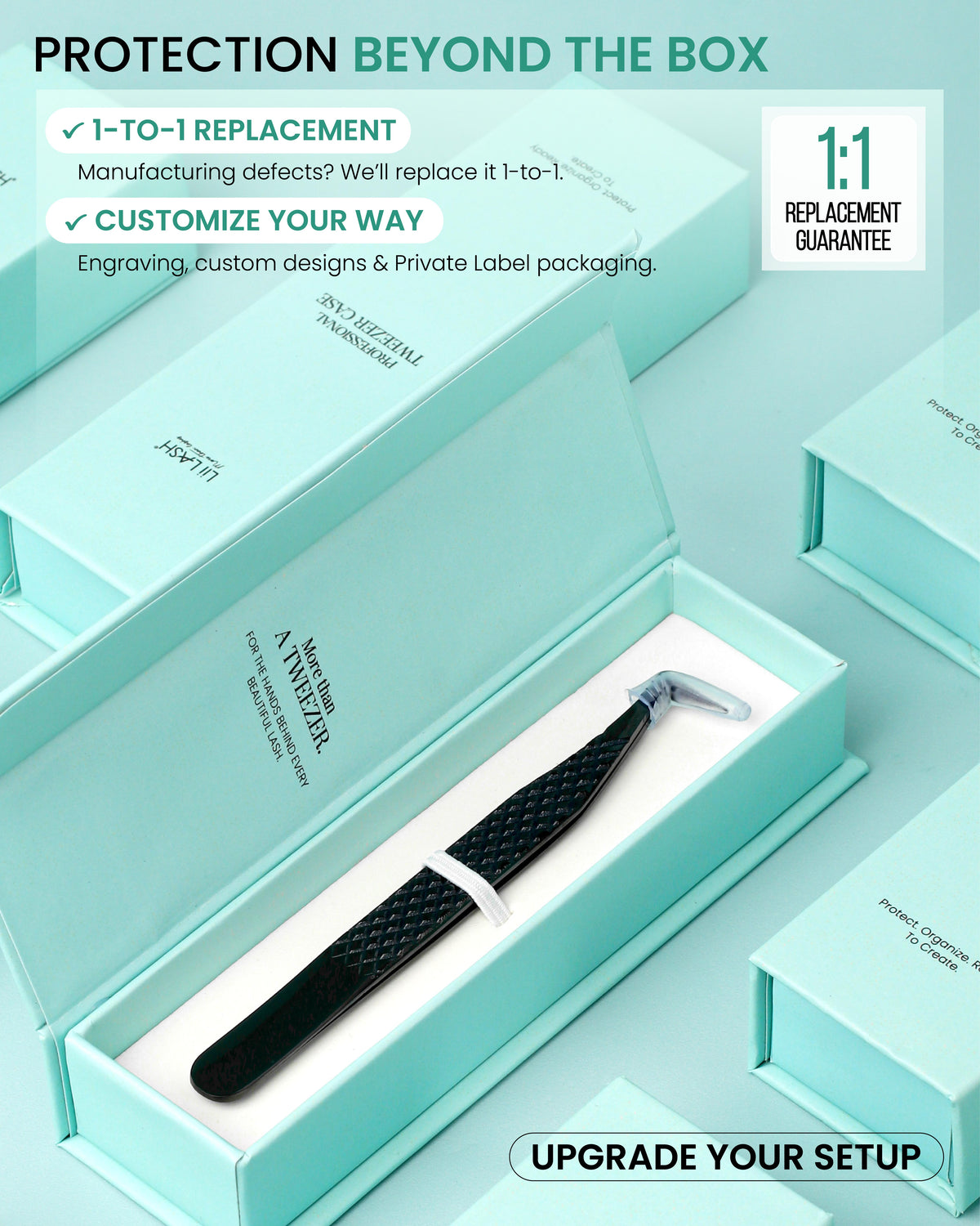 LII LASH PROFESSIONAL TWEEZER CASE