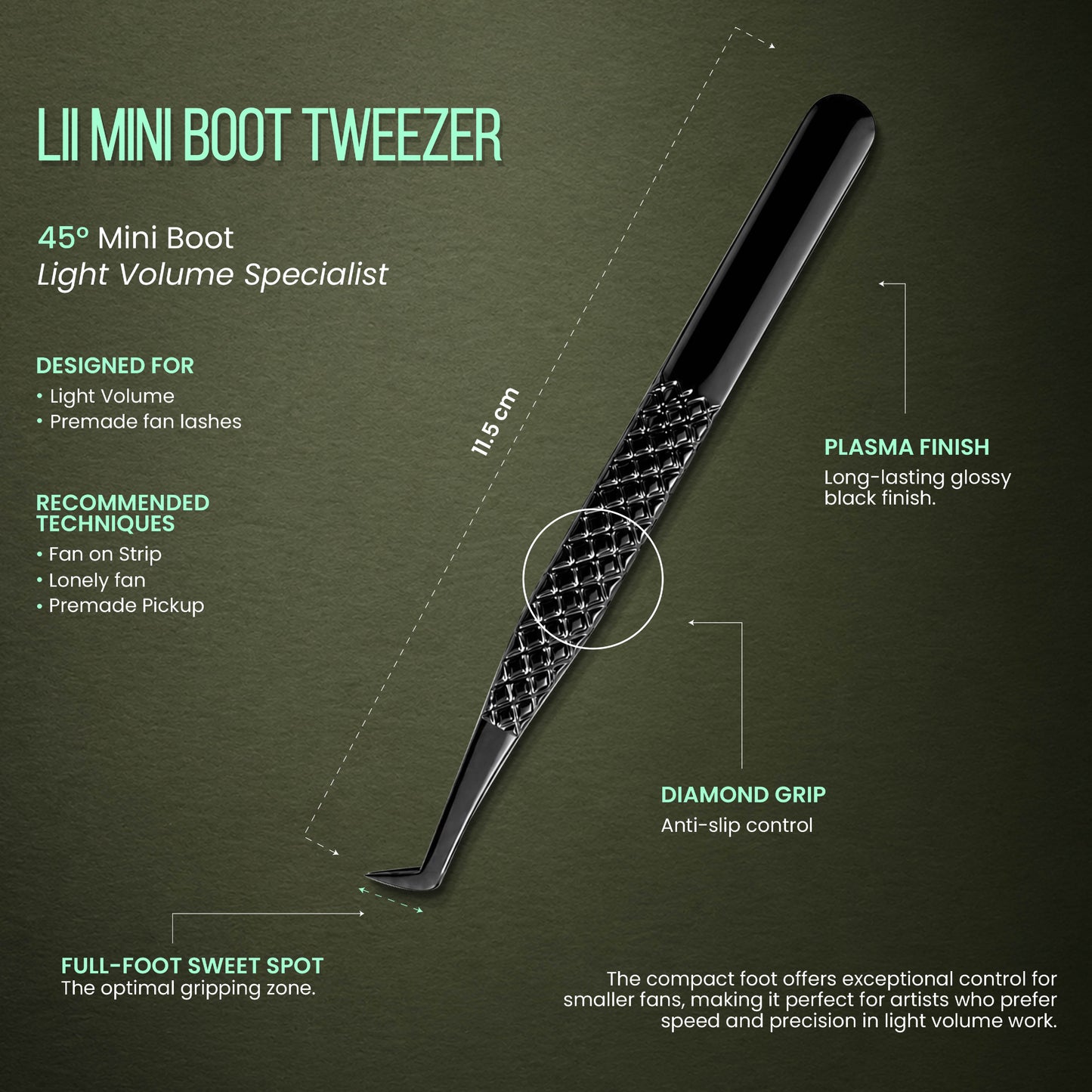 Lii Mini Boot Precision Tweezer