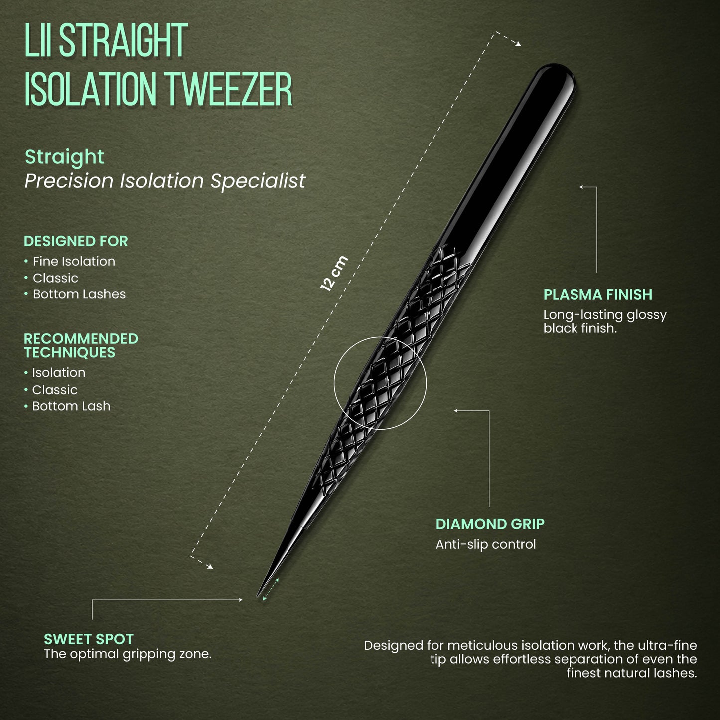 Lii Straight Isolation Tweezer