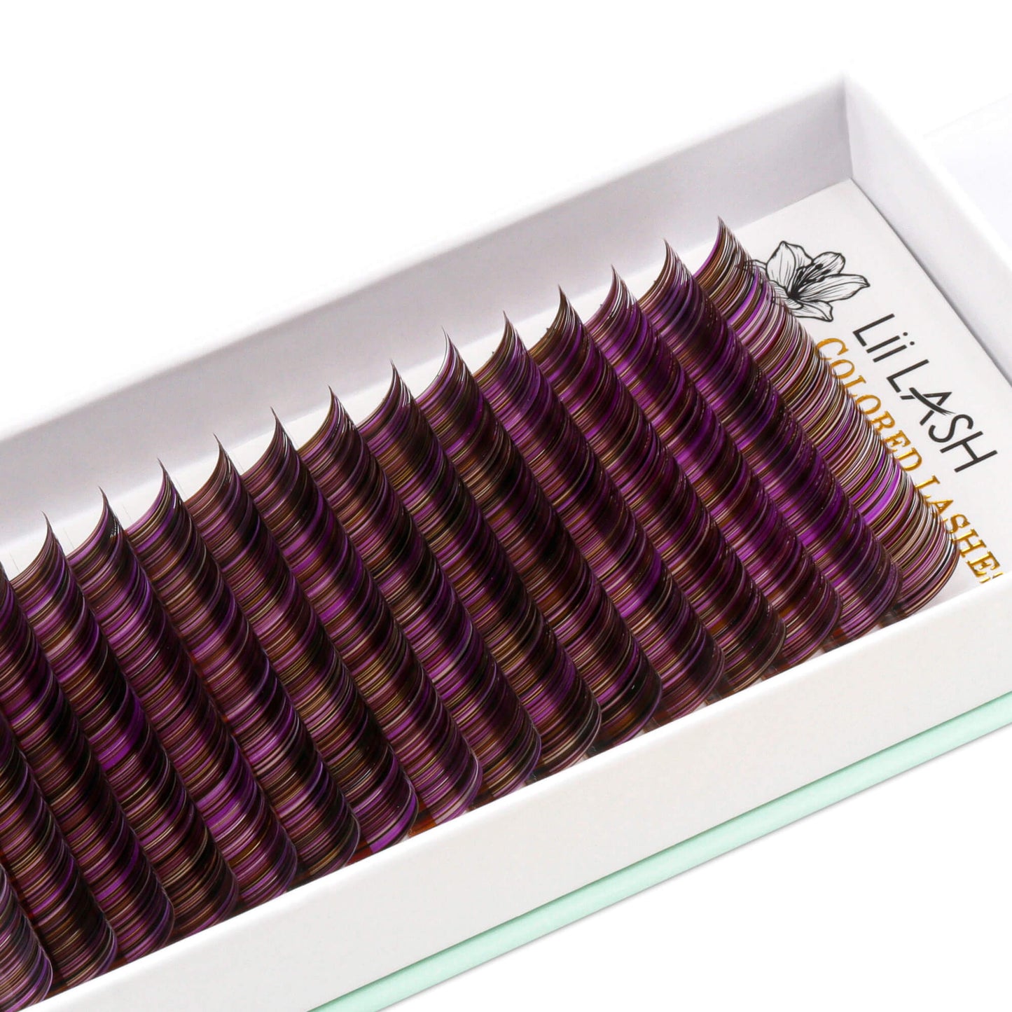 Multi Colored - Fresh Fig Lashes - 0.07mm - 16lines - colored eyelash extensions