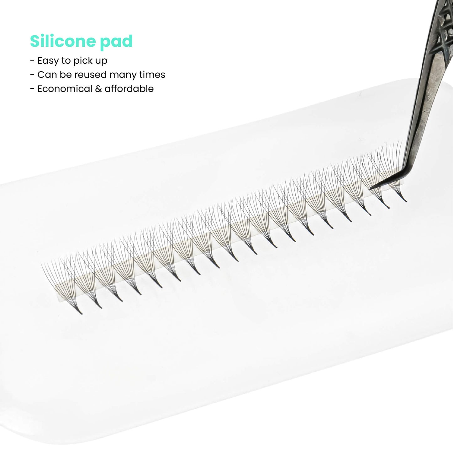 Narrow-Promade-loose-fan-lashes-10D-silicone-pad